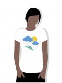 Camiseta BlackWhite Baby Look Feminina Básica