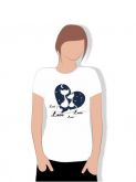 Camiseta BlackWhite Baby Look Feminina Básica